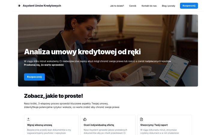 Screenshot of umowykredytowe.pl