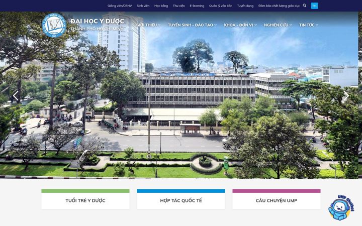 Screenshot of ump.edu.vn