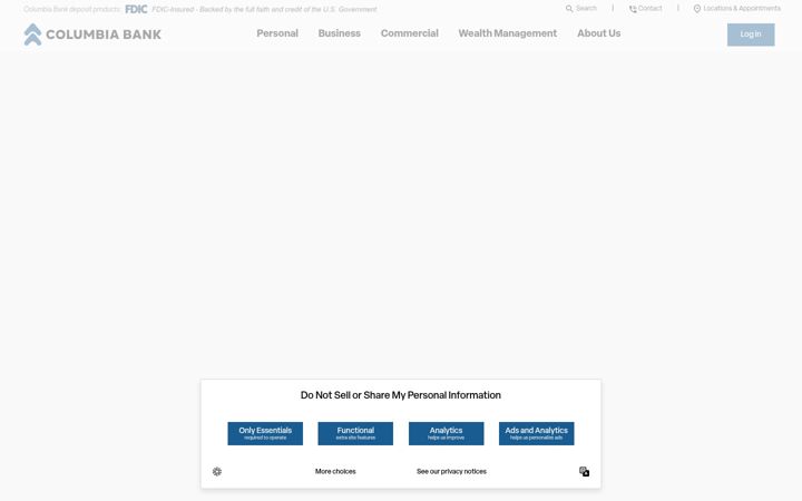Screenshot of umpquabank.com