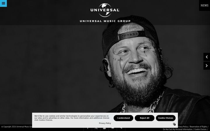 Capture d'écran de umusic.com