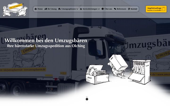 Skärmbild av umzugsbaeren.de