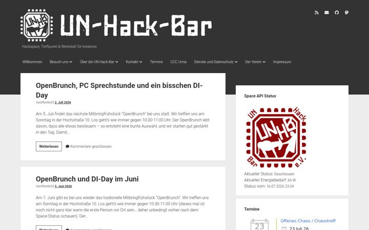 Captura de pantalla de un-hack-bar.de