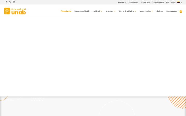 Screenshot of unab.edu.co
