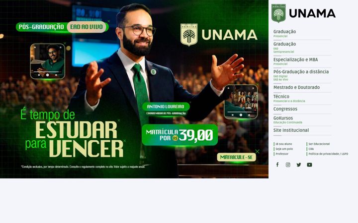Screenshot of unama.br