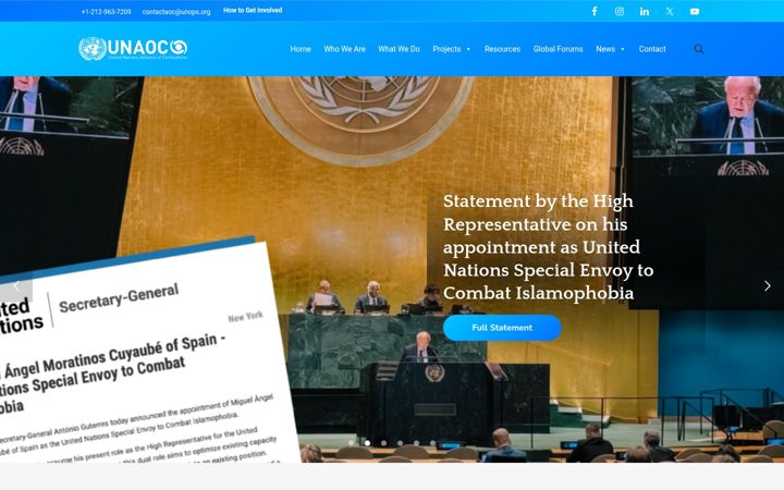 Screenshot of unaoc.org