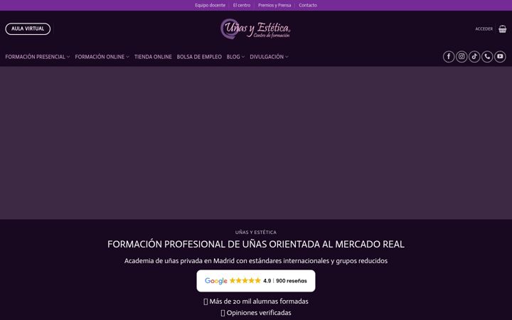 Zrzut ekranu unasyestetica.com