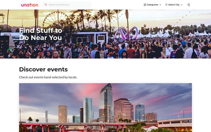 Screenshot of unation.com