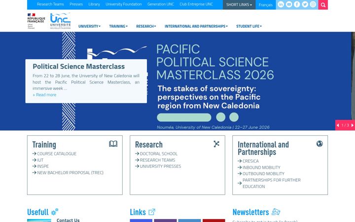 Screenshot of unc.nc
