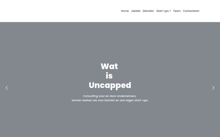 Screenshot di uncapped.be