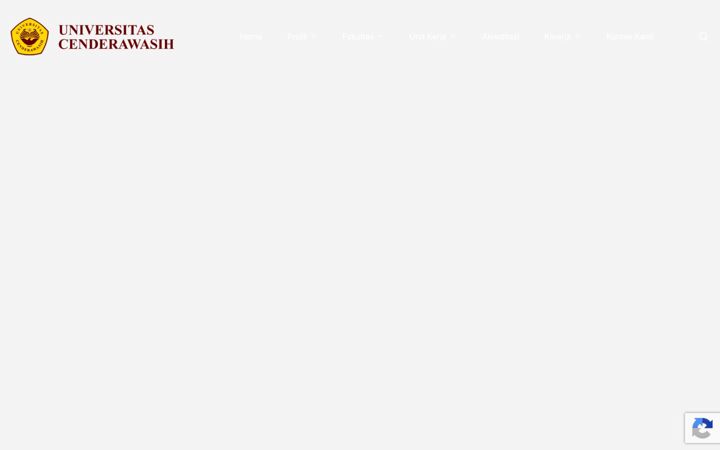 Screenshot of uncen.ac.id