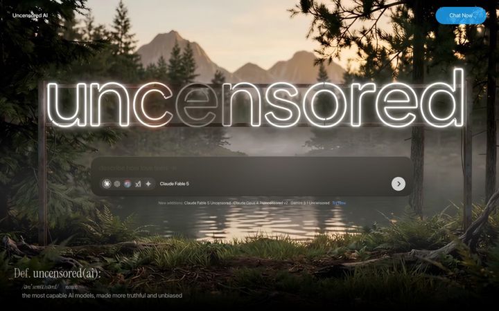 Screenshot of uncensored.com