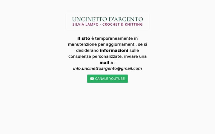 Screenshot of uncinettoargento.it
