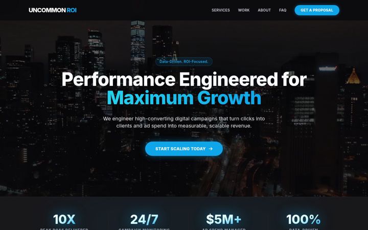 Screenshot of uncommonroi.com