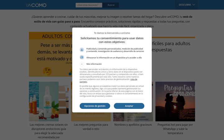 Screenshot of uncomo.com