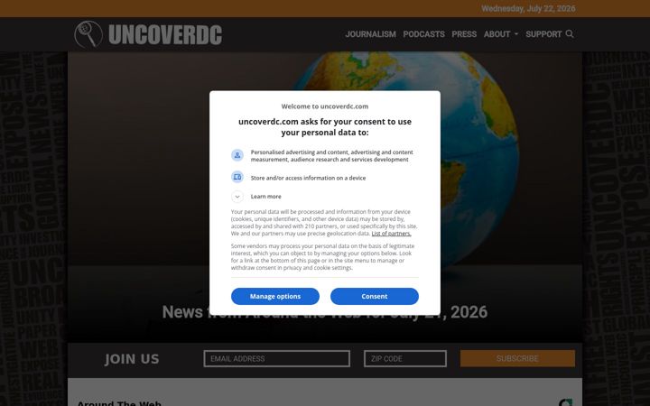 Screenshot von uncoverdc.com