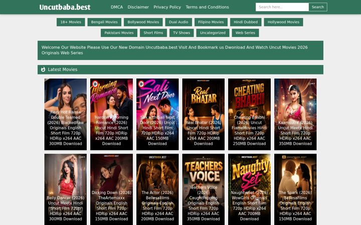 Screenshot of uncutbaba.best