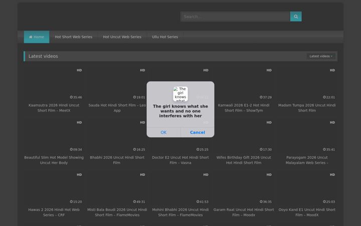 Screenshot of uncutseries.biz