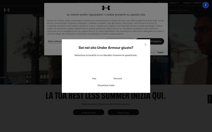 Screenshot di underarmour.it