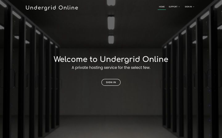 Screenshot von undergrid.online