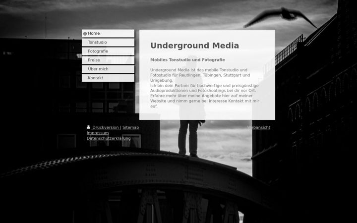 Screenshot of underground-media.com