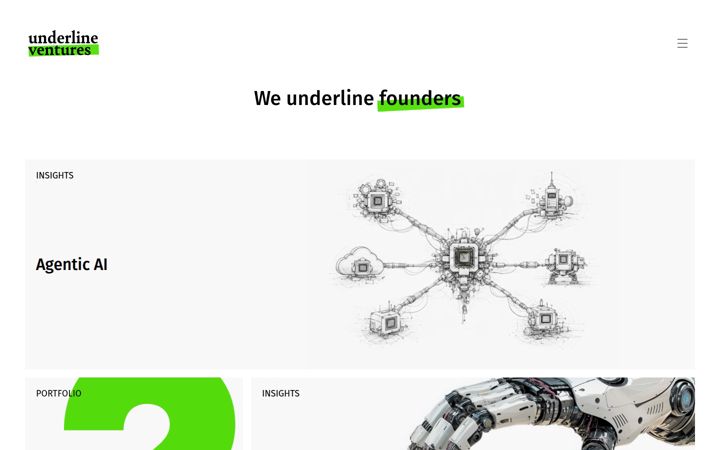 Screenshot of underline.vc