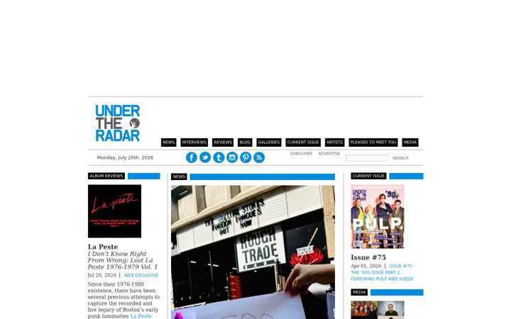 Screenshot of undertheradarmag.com