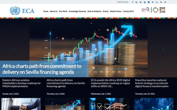 Screenshot ta' uneca.org