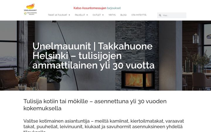 Képernyőkép: unelmauunit.fi