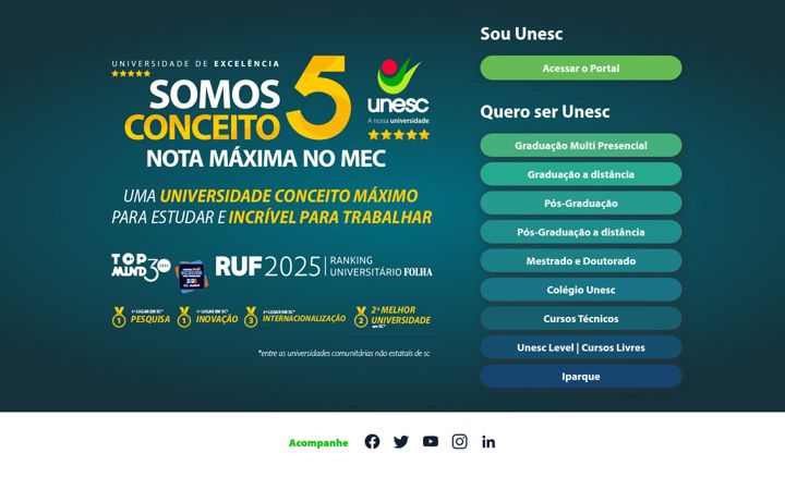 Screenshot of unesc.net