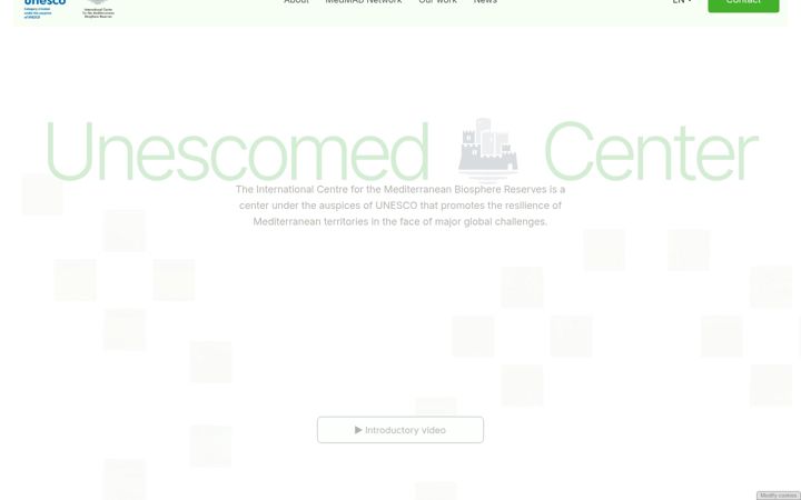 Captura de ecrã de unescomedcenter.org