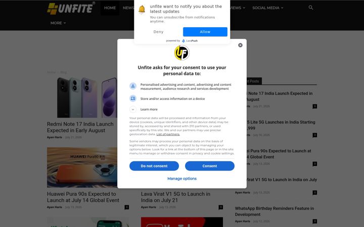 Screenshot of unfite.com