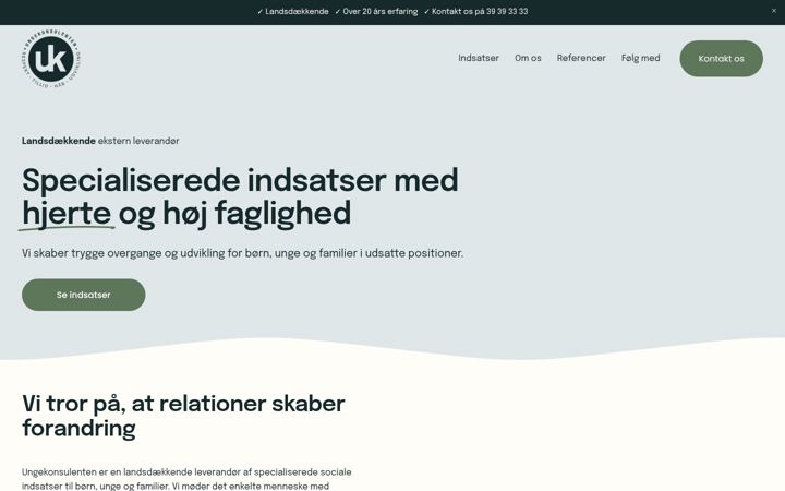 Screenshot di ungekonsulenten.dk