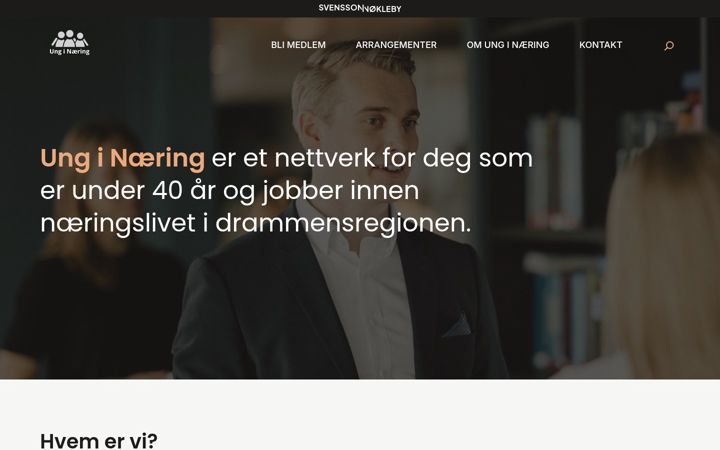 Skjermbilde av unginaring.no