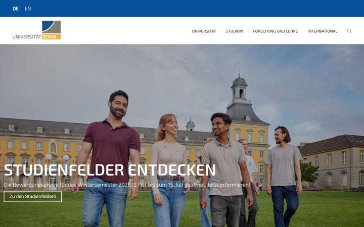 Snímek obrazovky uni-bonn.de
