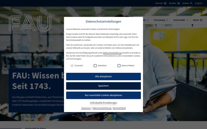 Screenshot ta' uni-erlangen.de