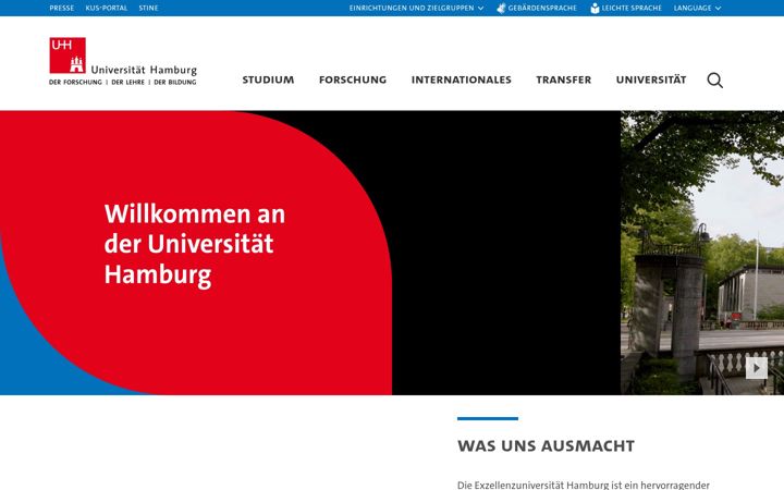 Zrzut ekranu uni-hamburg.de