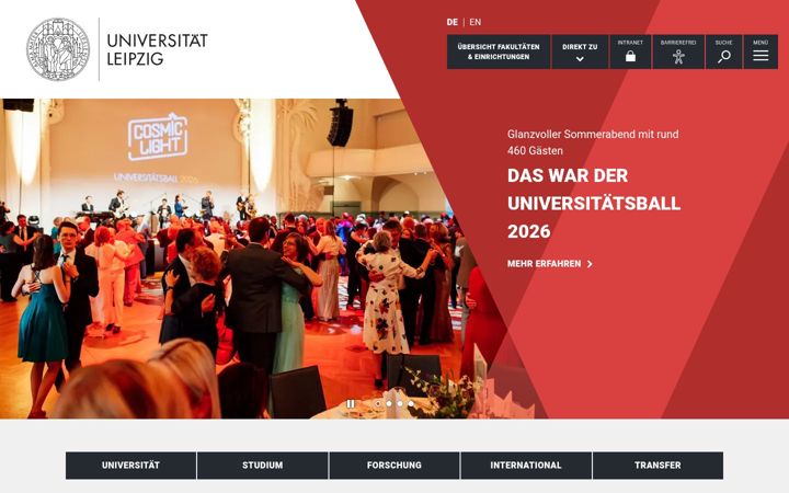 Captura de pantalla de uni-leipzig.de