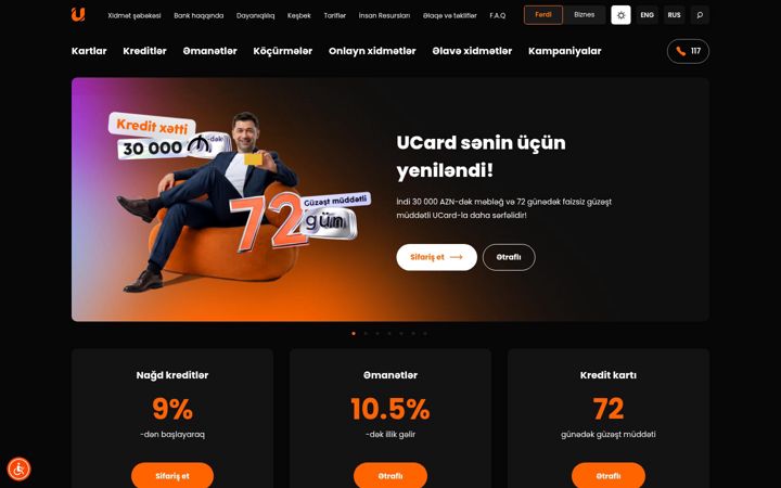 Screenshot of unibank.az