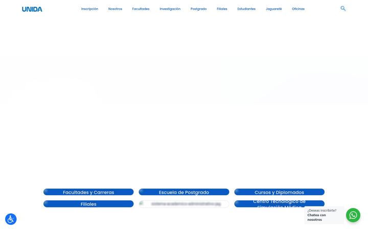 Screenshot of unida.edu.py