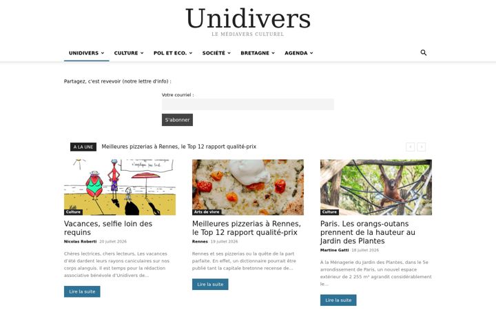 Screenshot of unidivers.fr