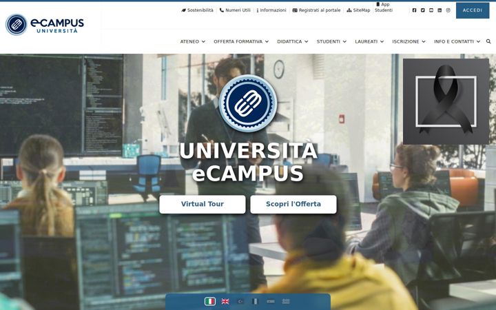 Screenshot of uniecampus.it
