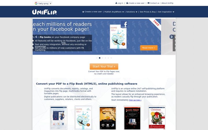 Screenshot of uniflip.com