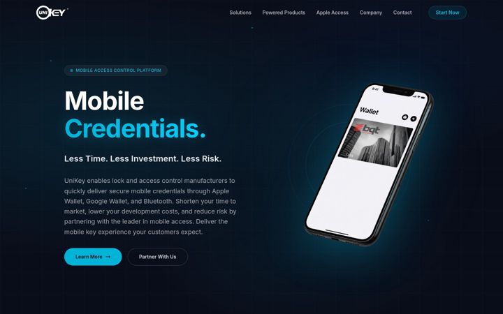 Screenshot of unikey.com