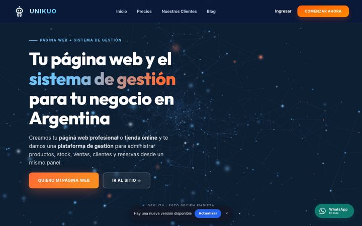 Screenshot ta' unikuoweb.com