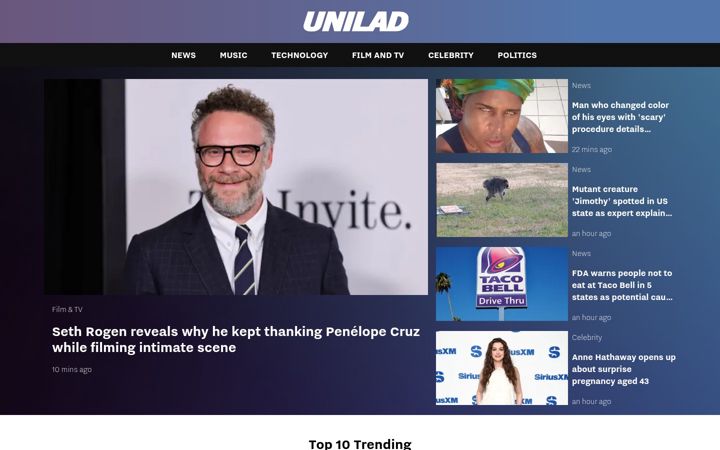Screenshot von unilad.com
