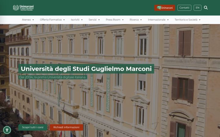 Screenshot of unimarconi.it