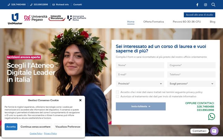 Screenshot ta' unimaster.online