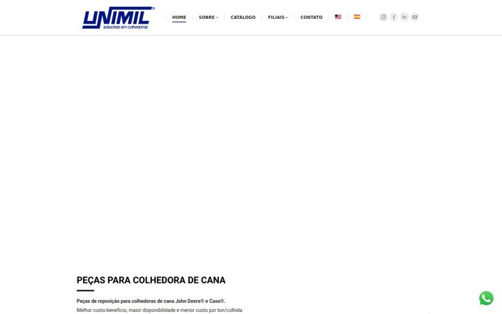 Screenshot of unimil.com.br