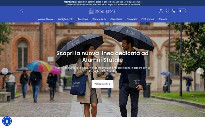 Screenshot ta' unimistore.it
