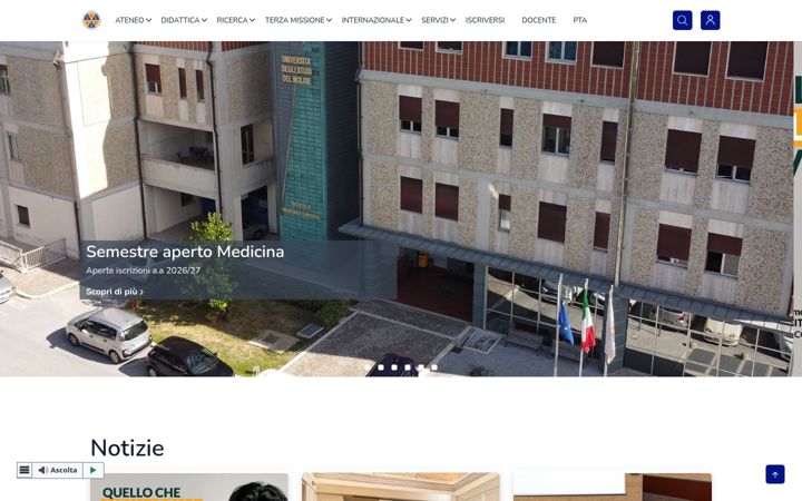 Screenshot di unimol.it